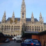 Rathausplatz Aufbau Wiener Christkindlmarkt