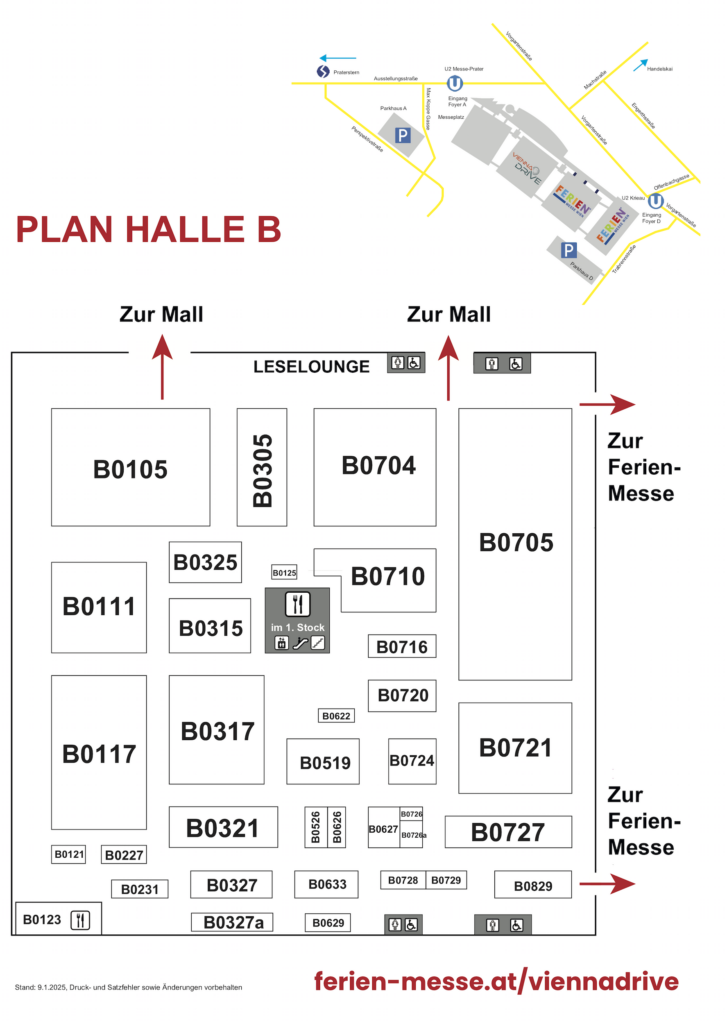 Vienna Drive 2025 Hallenplan