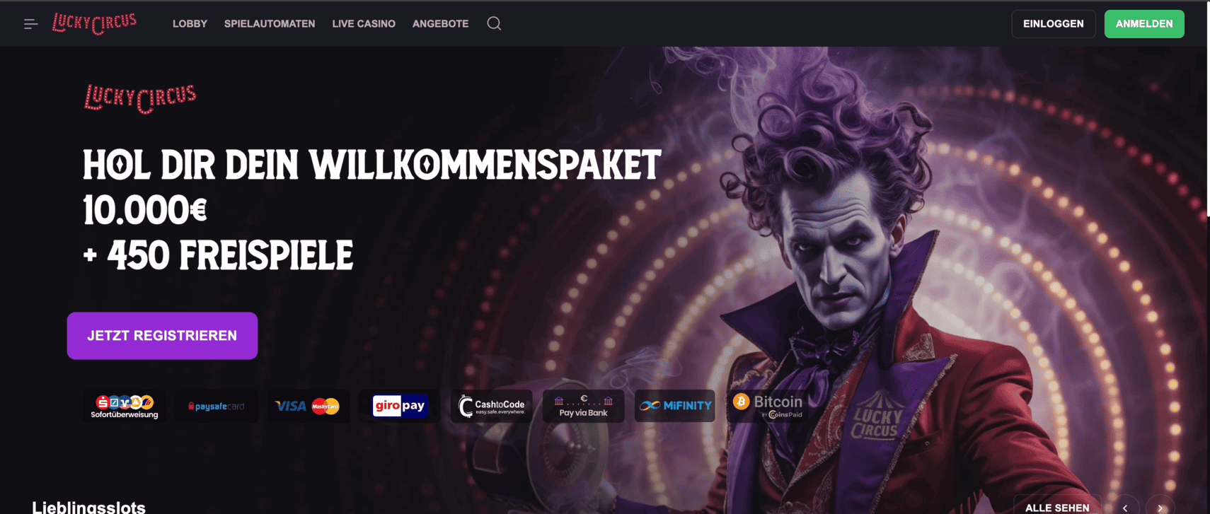 LuckyCircus Online Casino